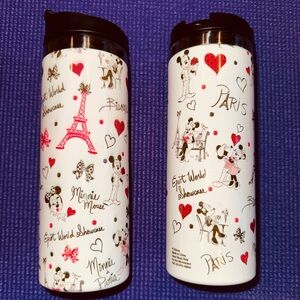 Disney: EPCOT Stainless Steel Travel Mugs with Lids